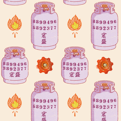 レトロガスボンベ