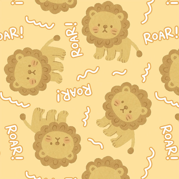 かわいい吼えるライオン
