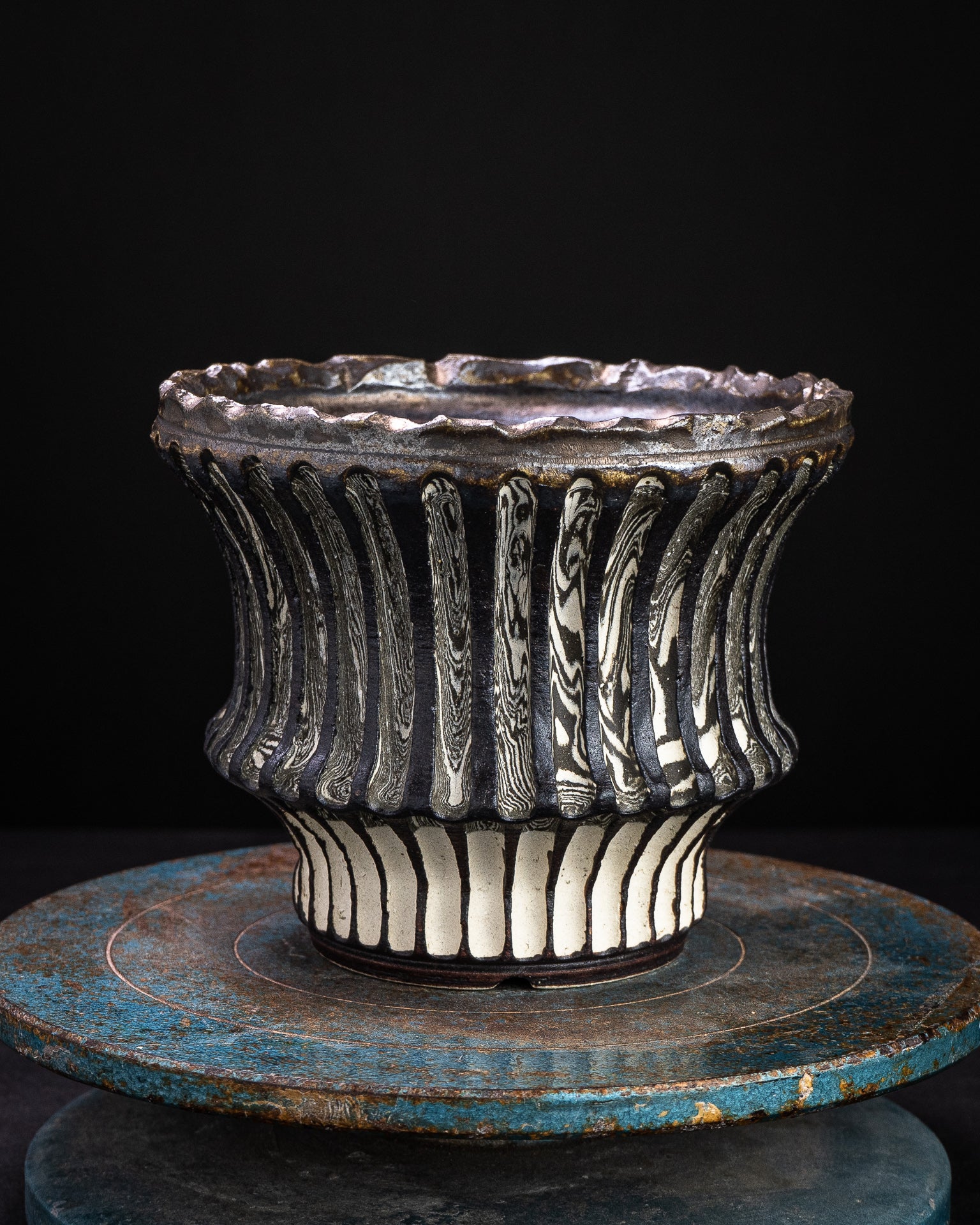 植木鉢　xiao.pottery / 蕭窯生活工作室　鉢 陶芸作家鉢　陶器鉢 蕭窯生活工作室Xiao.Pottery手作鉢 FS-3 — Greentex